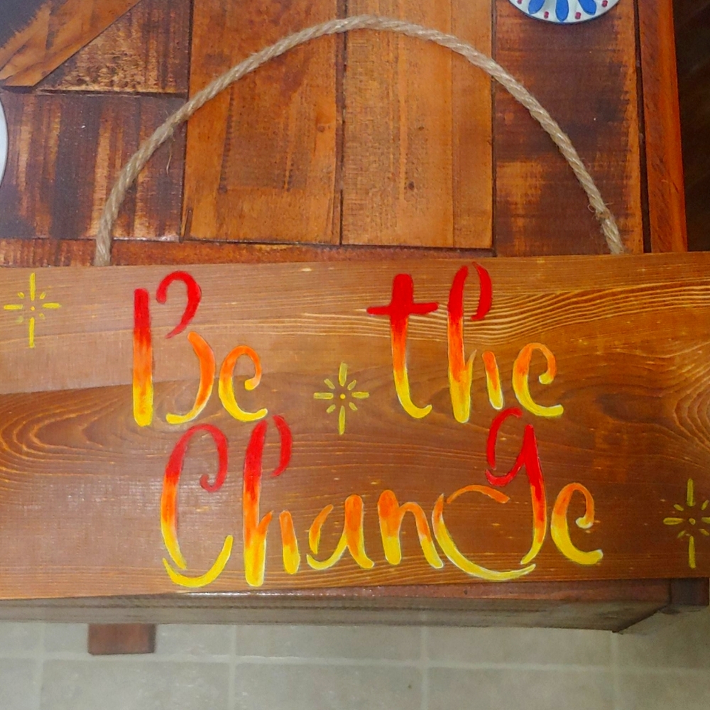 Wooden plaque